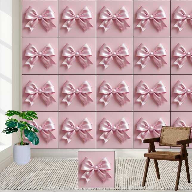 Sparkling Pink Glitter Bow  Wallpaper (Creator Uploaded)