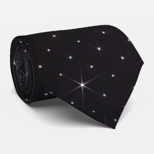 Sparkling Rhinestone Shiny Diamond Black Material Tie