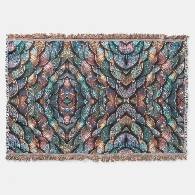 Sparkling Scales Throw Blanket (Front)