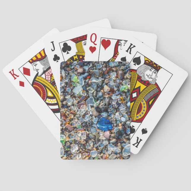 Sparkling Sea Glass Playing Cards (Back)