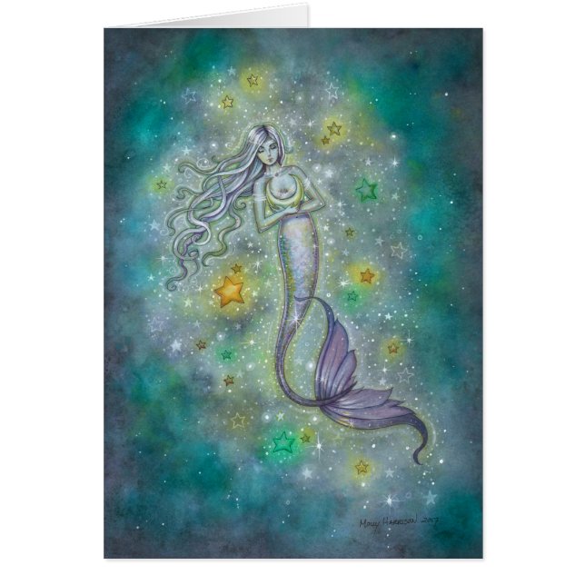 Sparkling Sea Mermaid Fantasy Art (Front)