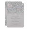 Sparkling Silver Glitter Wedding Invitations