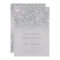 Sparkling Silver Glitter Wedding Invitations