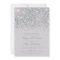 Sparkling Silver Glitter Wedding Invitations