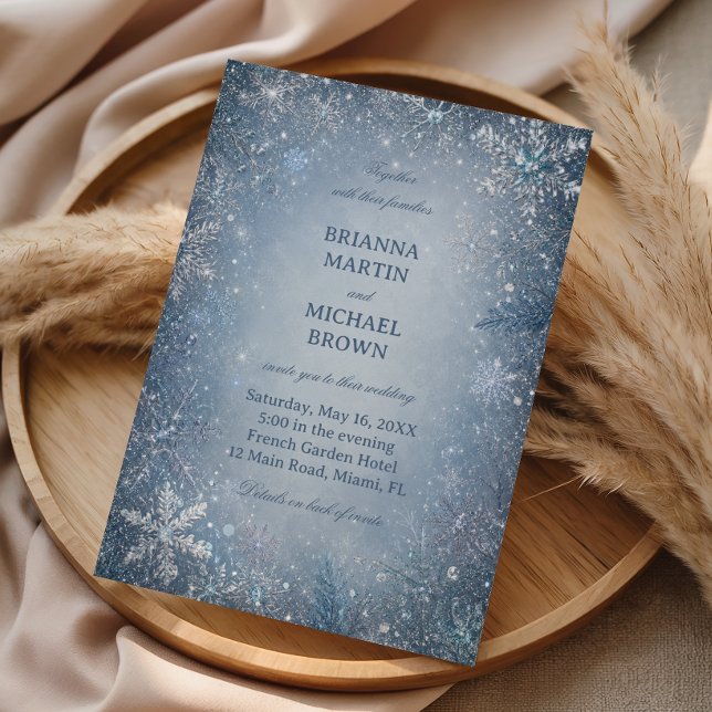 Sparkling Snowflakes Across Frozen Save The Date (Creator Uploaded)
