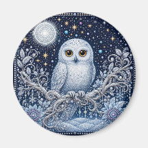 Sparkling Snowy Owl