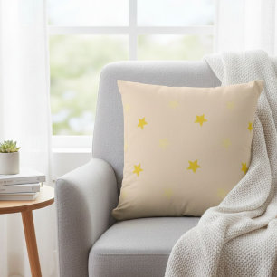 sparkling star cushion - beige cushion