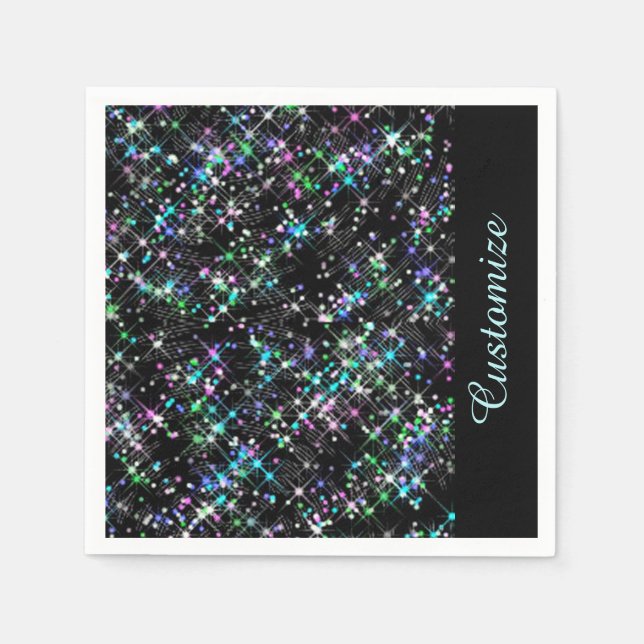 Sparkling Star Dust Napkins (Front)
