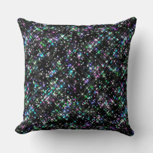 Sparkling Star Dust Throw Pillow