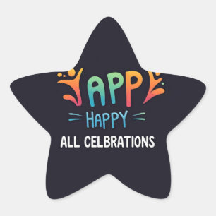 Sparkling star sticker