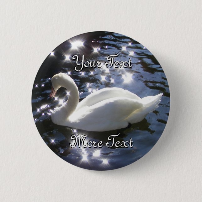 Sparkling Swan Button (Front)
