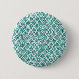 Sparkling Teal 6 Cm Round Badge