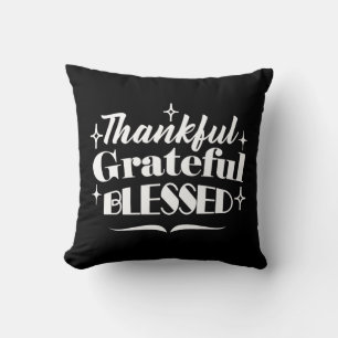 Sparkling Thanksgiving Quote Holiday Design Cushion