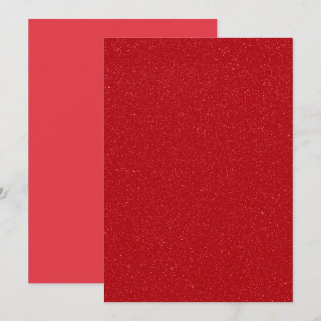 Sparkling Tomato Red Noise Texture Menu (Custom) (Front/Back)