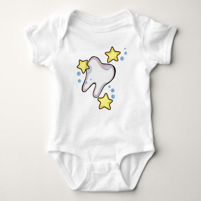 Sparkling Tooth Baby Bodysuit (Front)