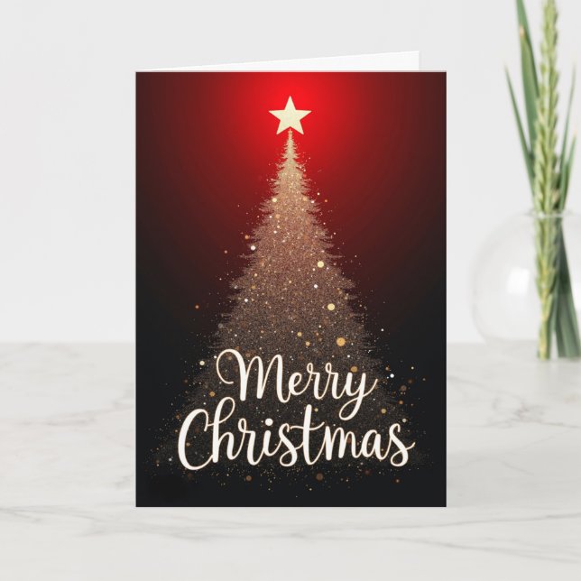 Sparkling Tree – Merry Christmas card (Front)