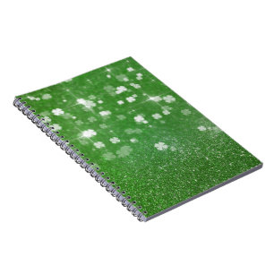 Sparkling Twinkle Glitter Clover - Notebook