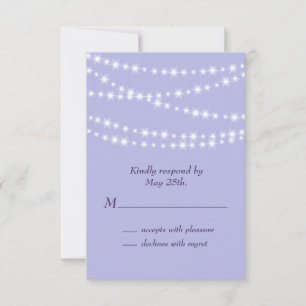 Sparkling Twinkle Lights RSVP purple Card