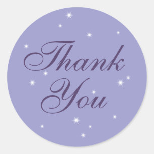 Sparkling Twinkle Lights Thank You Sticker