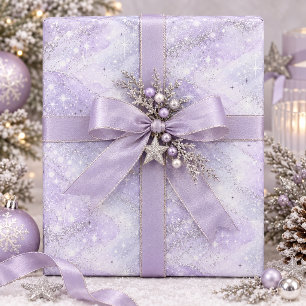 Sparkling Watercolor Glitter Violet ID1333 Wrapping Paper