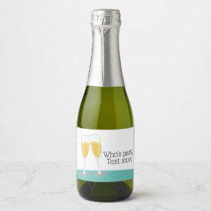 Sparkling Wine  Brunch and Bubbly cheers birthday Label