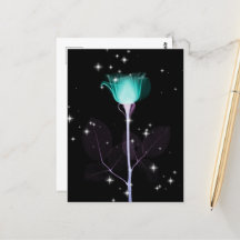 Sparkling X-Ray Flower - Teal