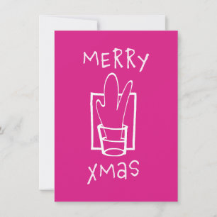 Sparkling Xmas Glass Christmas Card