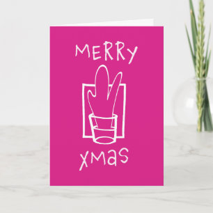 Sparkling Xmas Glass Christmas Card
