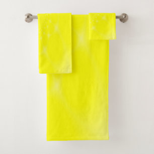 Sparkling Yellow Bath Towel Set