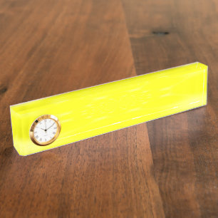Sparkling Yellow Nameplate