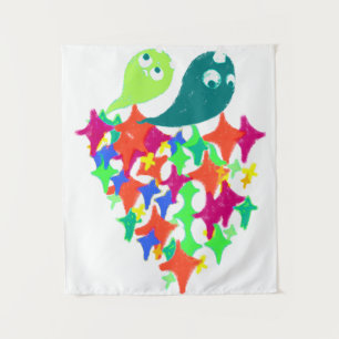 Sparkling Yeti Monster Tapestry