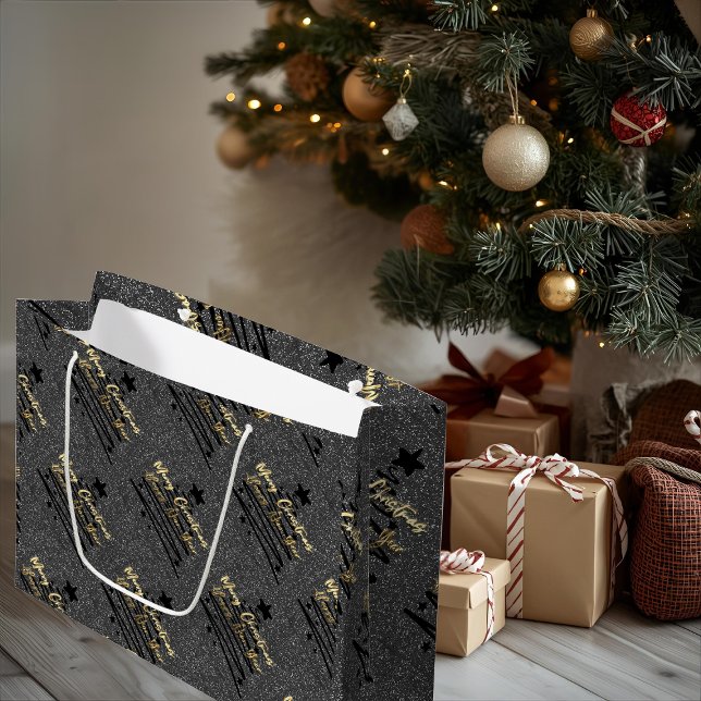 Sparkly Black Gift Bag (Creator Uploaded)