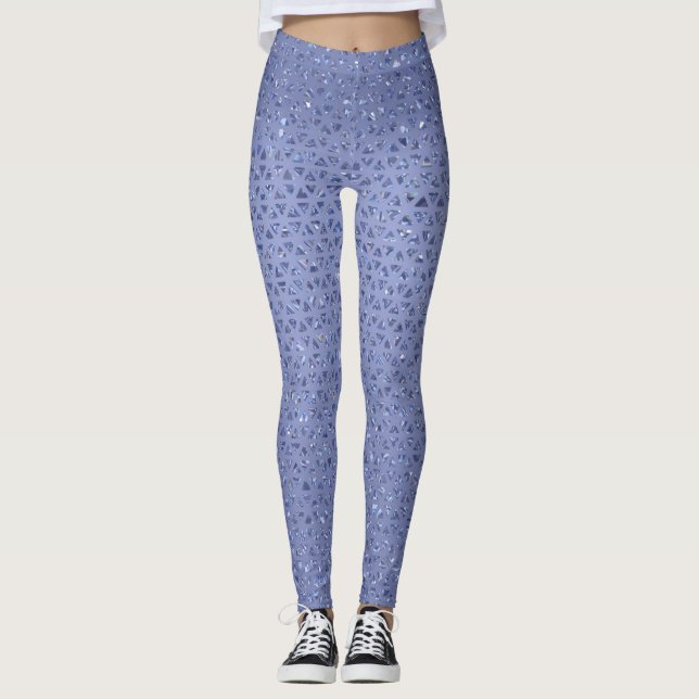 Sparkly Blue Leggings (Front)