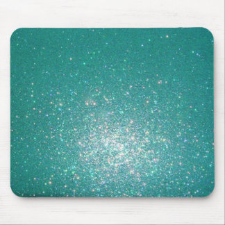 Sparkly blue mouse pad