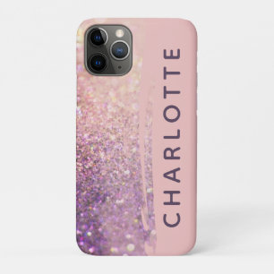 Sparkly bokeh glitter pink purple Case-Mate iPhone case