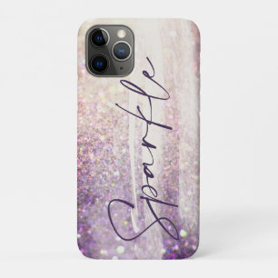 Sparkly bokeh glitter pink purple Case-Mate iPhone case