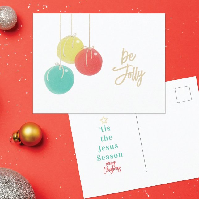 Sparkly Christmas Balls Postcard (Creator Uploaded)
