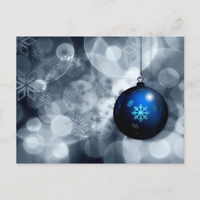 Sparkly Christmas Holiday Postcard (Front)