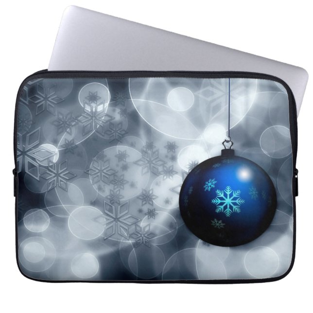 Sparkly Christmas Laptop Sleeve (Front)