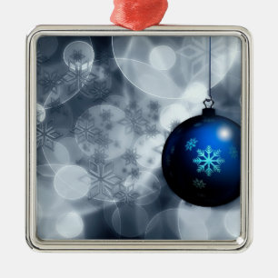 Sparkly Christmas Metal Tree Decoration