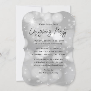 Sparkly Christmas Party Invitation