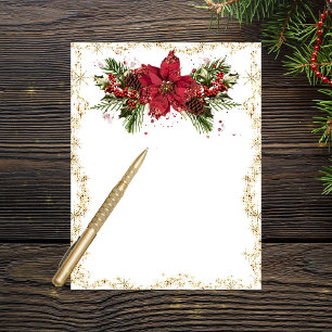 Sparkly Christmas Stationery or Scrapbook Paper