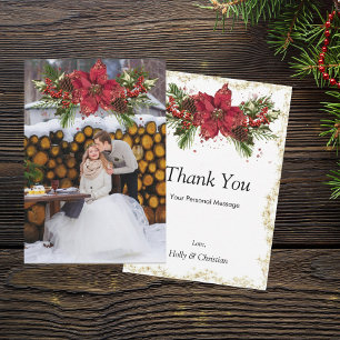 Sparkly Christmas Thank You Cards