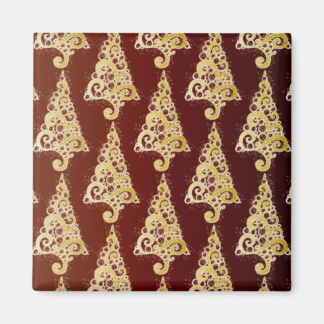 Sparkly Christmas Tree Magnet (Front)