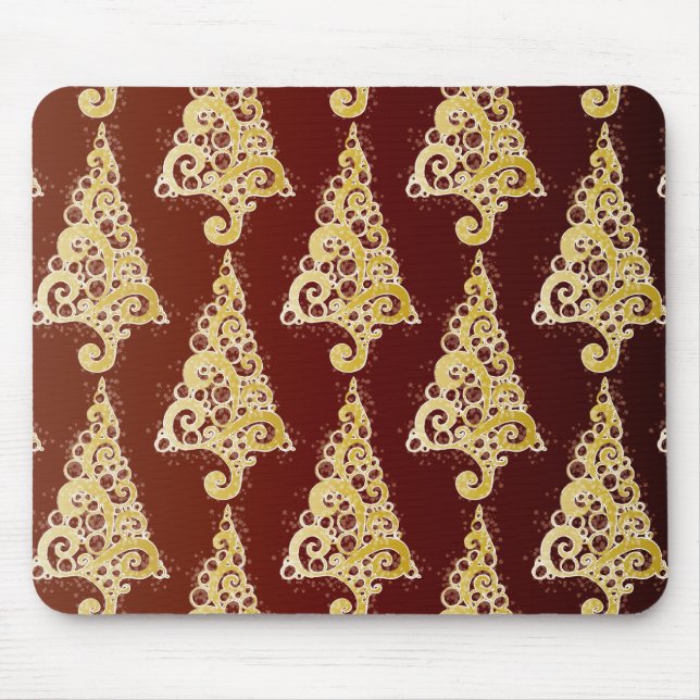 Sparkly Christmas Tree Mouse Pad (Front)