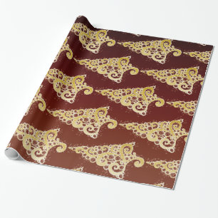 Sparkly Christmas Tree Wrapping Paper