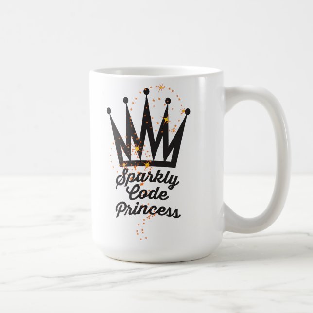 Sparkly Code Princess Mug (Right)