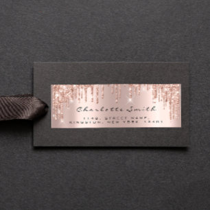 Sparkly Drips Rose Blush Return Address Labels