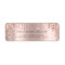 Sparkly Drips Rose Blush Return Address Labels