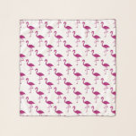 Sparkly flamingo Pink glitter sparkles pattern Scarf<br><div class="desc">Elegant fashionable accessory chiffon scarf for her. 
Beautiful girly glamourous pink shiny glitters sparkles summer exotic flamingo bird. Photo of pink sparkles not actual glitter!</div>